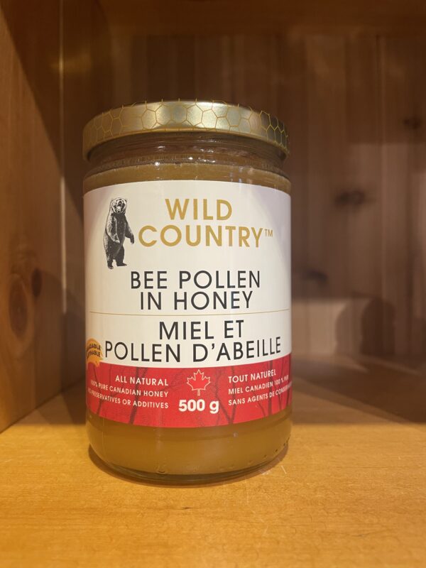 WildCountry-BeePollen-Honey-500g