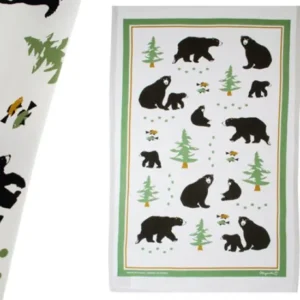 Black Bear Tea Towel